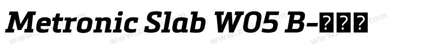 Metronic Slab W05 B字体转换